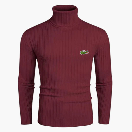 LC | Pull à col roulé ajusté en maille