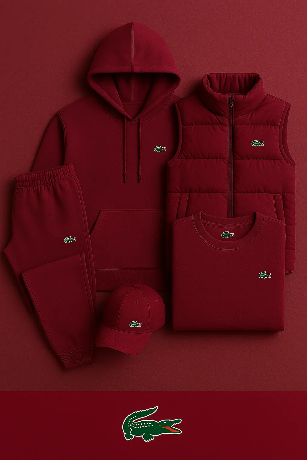 Ensemble Premium LC – Sweat à capuche, Pantalon, T-shirt, Gilet et Casquette