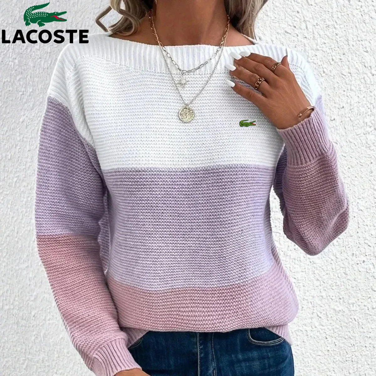 LC | Pull tricolore en maille