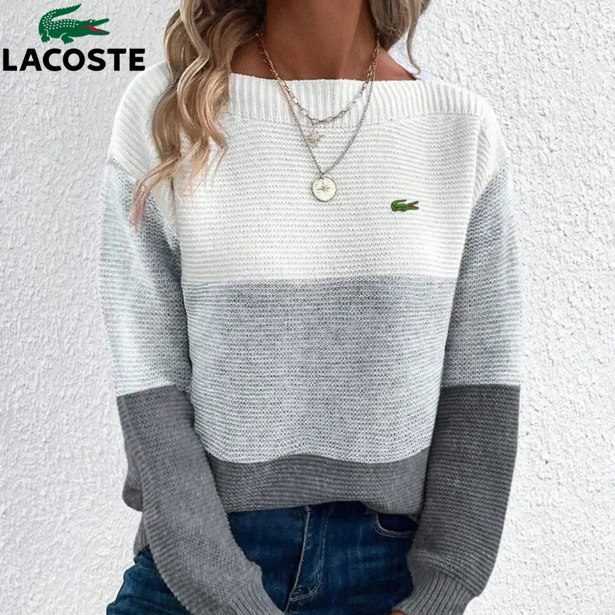LC | Pull tricolore en maille