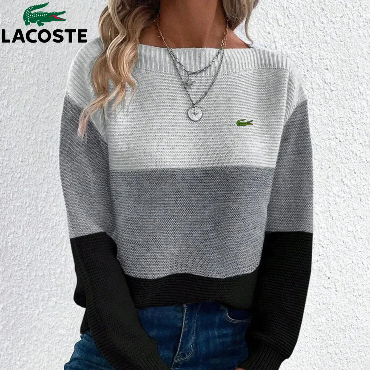 LC | Pull tricolore en maille